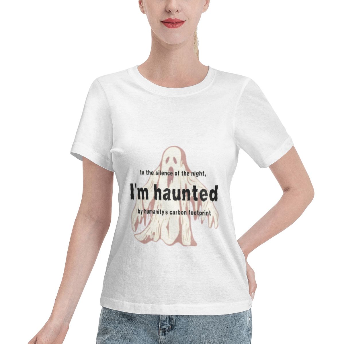 Sustainable Living Design - T-shirt da donna dal design divertente,